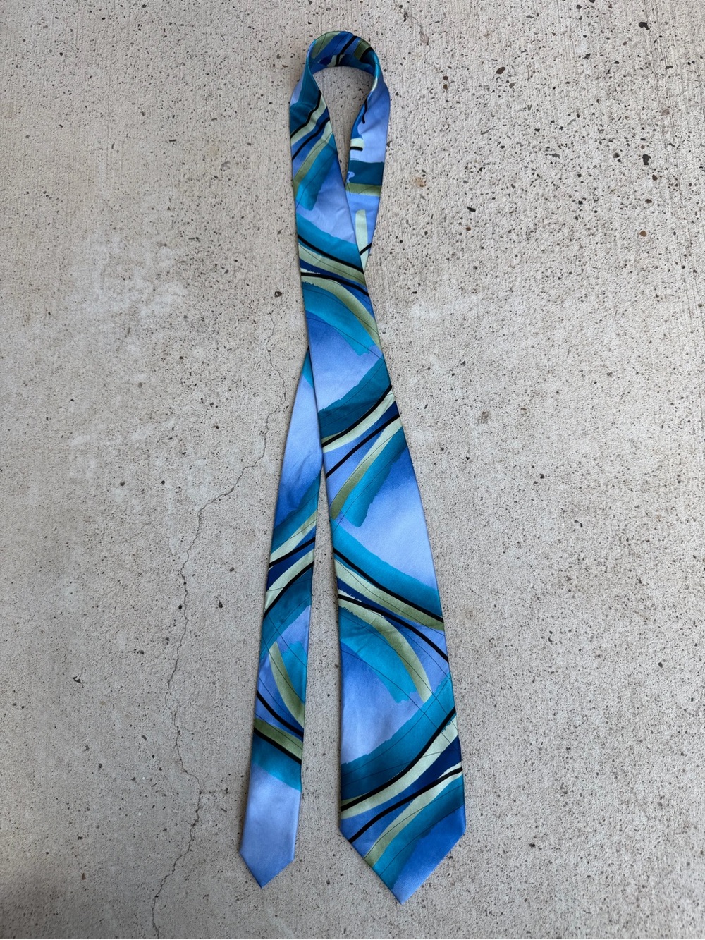 J Garcia Sun Movement Silk Tie 2008 Collection 46 Abstract Art Jerry Garcia